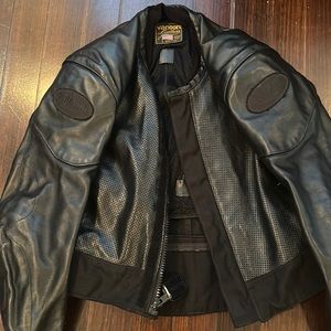 Vintage men’s Vanson leather motorcycle jacket